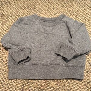 Primary/ Classic Gray Crewneck Sweater for baby